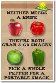 Apples and Peppers - NEW Health and Nutrition Poster (he038)
