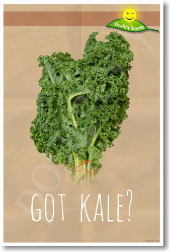 GOT KALE? - NEW Healthy Snacks and Nutrition Poster (he050) PosterEnvy Veggies Greens 