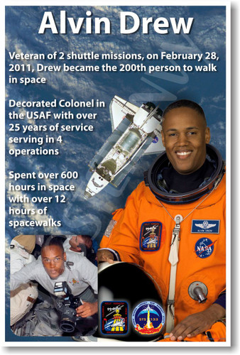  Alvin Drew - NEW NASA African American Astronaut Space Shuttle Poster (fp360) PosterEnvy 