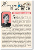 Sofia Kovalevskaya - Women in Science Mathematics - NEW Classroom Poster (fp377) PosterEnvy