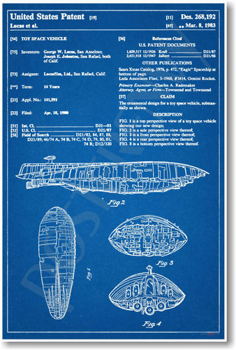 Star Wars - Rebel Transport Patent - NEW Famous Invention Patent Poster (fa154) PosterEnvy