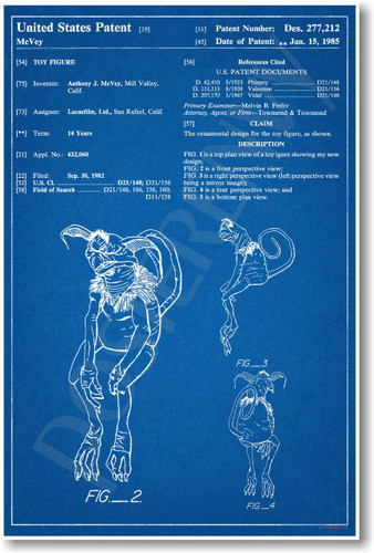 Star Wars - Salicious Crumb Patent - NEW Famous Invention Patent Poster (fa155) PosterEnvy