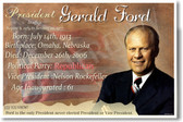 Presidential Series - U.S. President Gerald Ford - New Social Studies Poster (fp387) American History PosterEnvy