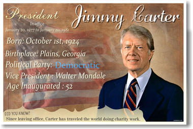 Presidential Series - U.S. President Jimmy Carter - New Social Studies Poster (fp390) American History PosterEnvy