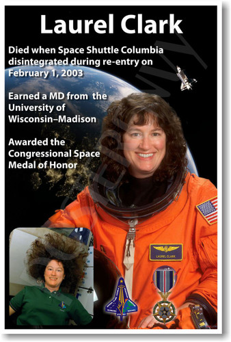 Astronaut Laurel Clark Women in Space - NEW NASA Space Poster (fp399) Space Shuttle Columbia 2003 PosterEnvy