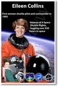 Astronaut Eileen Collins- First Woman Space Shuttle Pilot & Commander - NEW NASA Space Poster (fp400) PosterEnvy