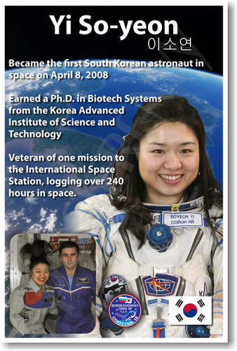 Astronaut Yi So-yeon - First South Korean Woman in Space International Space Station ISS NEW Poster (fp406) PosterEnvy