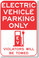 Electric Vehicle Parking Only (red) - NEW EV Poster (hu274) Tesla Model X Model S Nissan Leaf PosterEnvy
