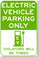 Electric Vehicle Parking Only (Green) - NEW EV Poster (hu275) Nissan Leaf Tesla Model S Model X Roadster Elon Musk PosterEnvy