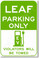  Leaf Parking Only (green) - NEW Electric Vehicle EV Poster (hu283) PosterEnvy car auto novelty Nissan