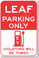 Leaf Parking Only (red) - NEW Electric Vehicle EV Poster (hu284) PosterEnvy Nissan Leaf Auto Car Novelty Gift