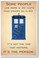 Doctor Who - Tardis - It's Not The Time That Matters, It's The Person - NEW British TV Show Humor Poster (hu297)