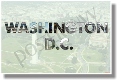 Washington, DC - NEW U.S State Travel Poster (tr580) Capitol Monument PosterEnvy Gift Artwork