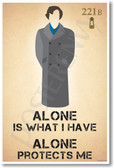 Sherlock Holmes - Alone Is What I Have - Alone Protects Me - New BBC Poster (hu307) Benedict Cumberbatch BBC PosterEnvy 