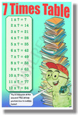 7 Times Table - NEW Math Classroom Poster (ms287) Elementary Math PosterEnvy