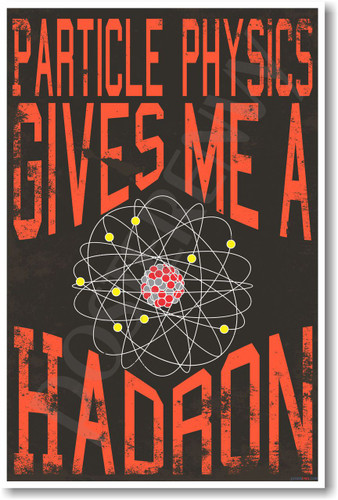Particle Physics Gives Me A Hadron - NEW Science Classroom Physics Poster (ms296) PosterEnvy