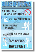 Rules Of The Gym - NEW Classroom Motivational PosterEnvy Poster