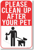 Please Clean Up After Your Pet - NEW Dog Doggy Bag Doggie Puppy POSTER (cm1065)