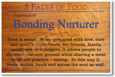 5 Faces of Food - Bonding Nurturer - NEW Healthy Foods and Nutrition Poster (he064)