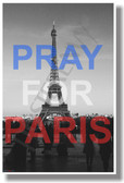 Pray for Paris 2 France French Terror Terrorism Eiffel Tower NEW World Travel Poster (tr582)