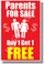 Parents For Sale Buy One Get One Free vertical NEW Funny teen mother father POSTER (hu339)
