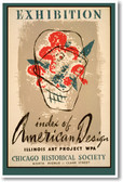 Vintage WPA American Design Chicago Illinois Art