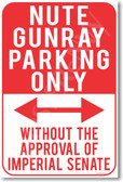 Nute Gunray Parking Only - NEW Humor Joke Poster (hu363)