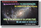 ...We Are Made Of Starstuff - Carl Sagan, Cosmos - NEW Science Classroom Poster (ms301)