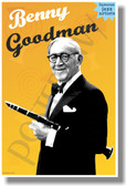 Benny Goodman Famous Jazz Artists NEW Music Poster (mu087) PosterEnvy Poster musician teacher classroom school gift

