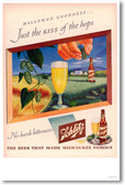 Schlitz Beer Vintage Ad Poster