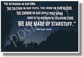 The Nitrogen in our DNA We're Made of Starstuff Carl Sagan New Classroom Motivational Poster (cm1189) posterenvy carbon iron blood astronomy science