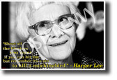 Harper Lee - It's a sin to Kill a Mockingbird - NEW Famous Person Poster