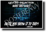 People Don't Know What They Want... - Steve Jobs - NEW Classroom Motivational Poster (cm1226) PosterEnvy Poster