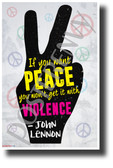 "If You Want Peace..."- John Lennon - NEW Famous Person Quote Poster (fp470) PosterEnvy Poster