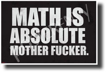 Math Is Absolute - NEW Humor POSTER (hu417) PosterEnvy Poster