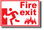 Fire Exit Left - NEW Laboratory or Classroom Fire Safety Poster (ms315) PosterEnvy