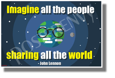 Imagine All The People- NEW Motivational Music Classroom Poster