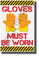 Gloves Must Be Worn - NEW Classroom Science Poster 