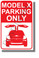 Tesla Model X Parking Only- Falcon Wing Doors - NEW Humorous Electric Car Poster 