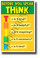 Before You Speak, Think 3 - NEW Classroom Motivational Poster