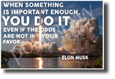 When Something is Important - Falcon Heavy - Elon Musk - NEW Classroom Motivational Poster (cm1290)