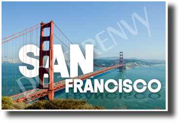 San Francisco, California - Golden Gate Bridge - NEW U.S City Travel POSTER