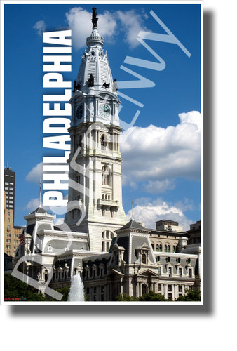 Philadelphia, Pennsylvania - NEW U.S State City Travel Poster