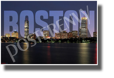 Boston, Massachusetts - NEW U.S State City Travel Poster