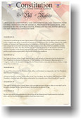 The U.S. Constitution - The Bill of Rights Amendments 23-27 - US History Government Classroom School Poster (ss185)