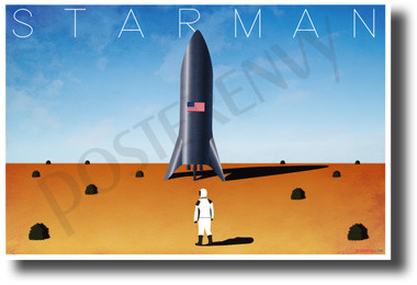 Starman - NEW Funny Parody Space Exploration Science POSTER