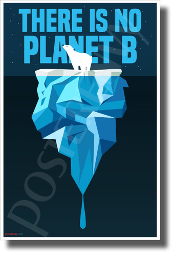 There Is No Planet B - Polar Bear - New Environmental Awareness POSTER