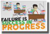 Failure is Success in Progress - New Motivational Classroom POSTER