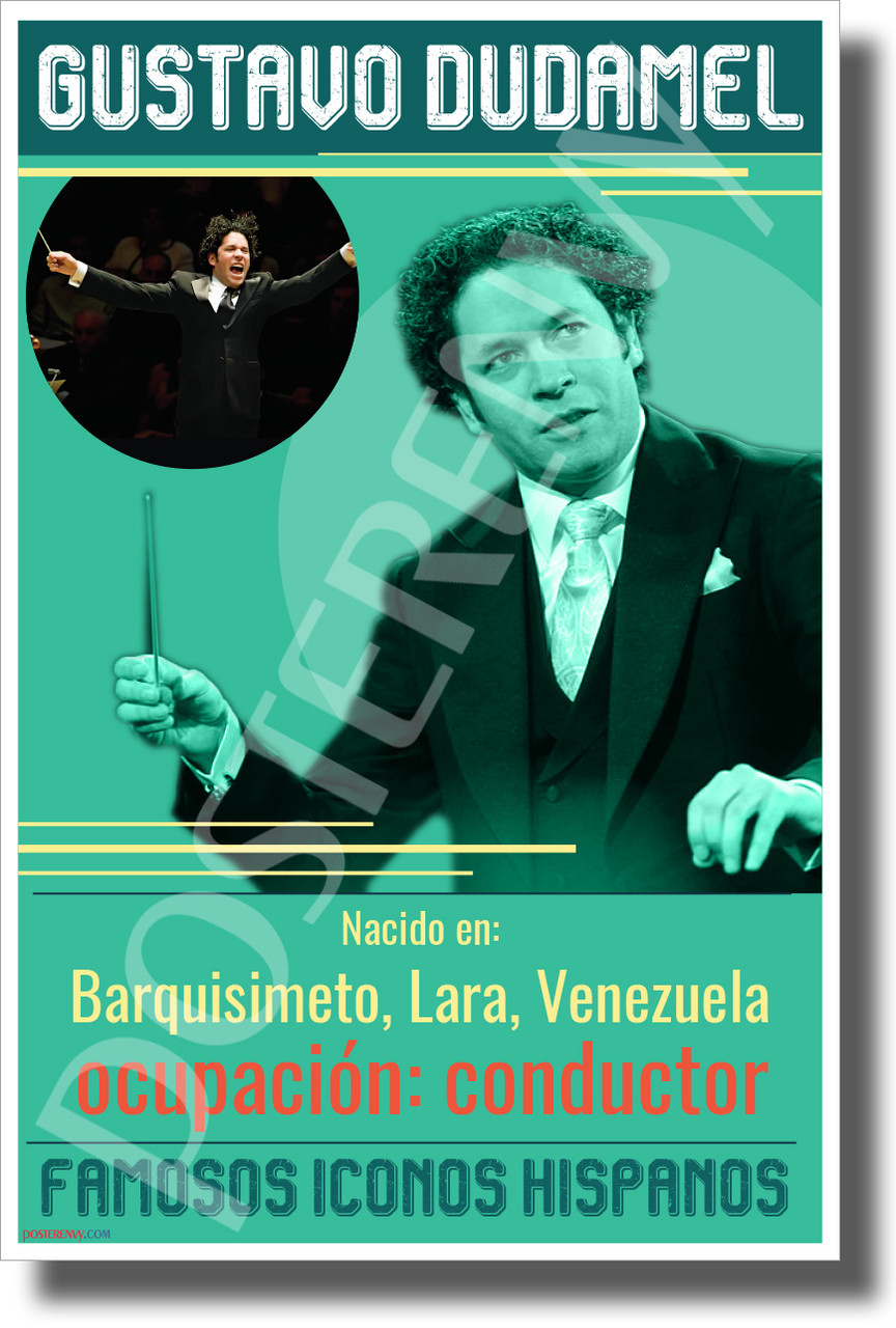 Spanish Gustavo Dudamel Famous Hispanic Conductor Classroom