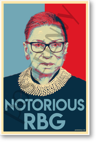 Supreme Court Justice - Notorious RBG - NEW Classroom Famous Person Poster